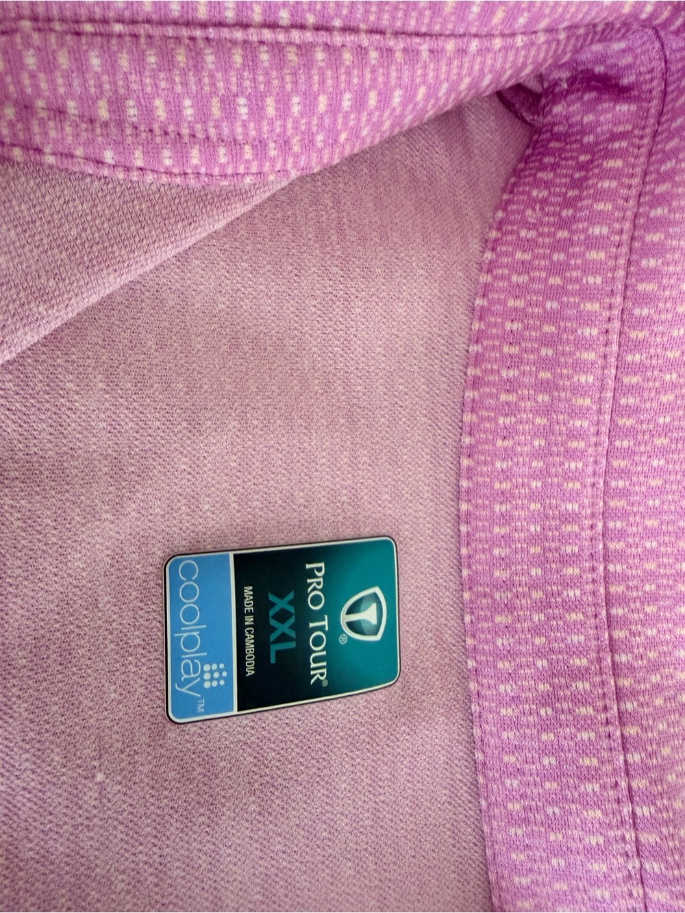 Men's XXL Polo Shirt - Pink